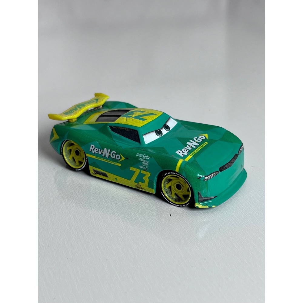 Disney Pixar Cars Misti Motorkrass Rev-N-Go Next Gen Racer 73 Diecast Green
